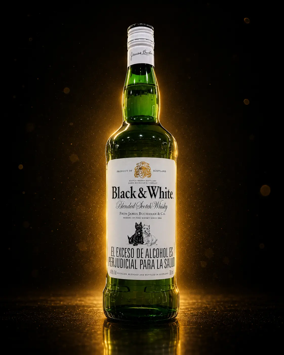 Botella de whisky Black & White 700 ml — Candy Store Pereira