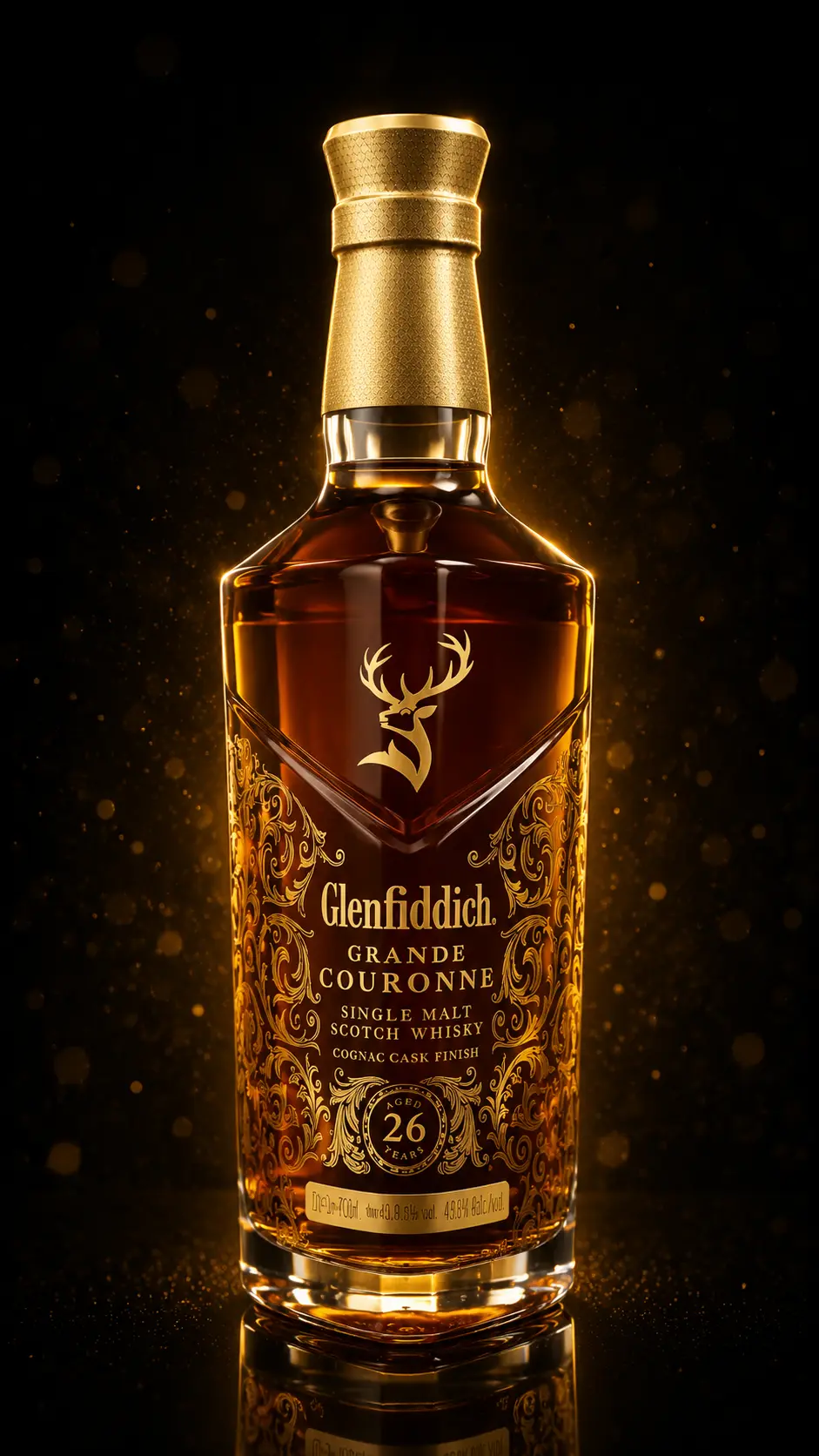 Botella de whisky Glenfiddich 26 años Grande Couronne 700 ml