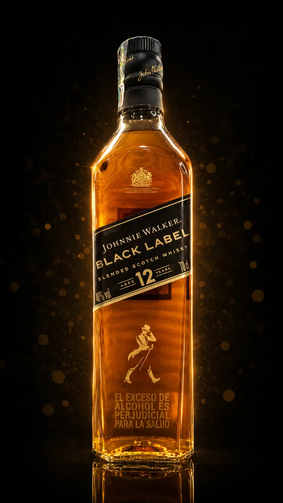 Botella de whisky Johnnie Walker Black Label 700 ml