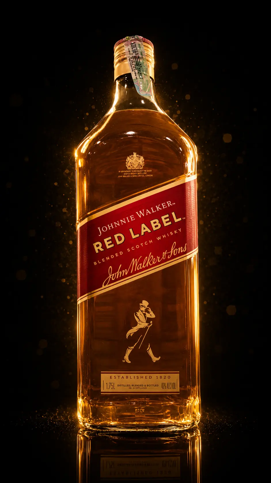 Botella de whisky Johnnie Walker Red Label 1.75 litros