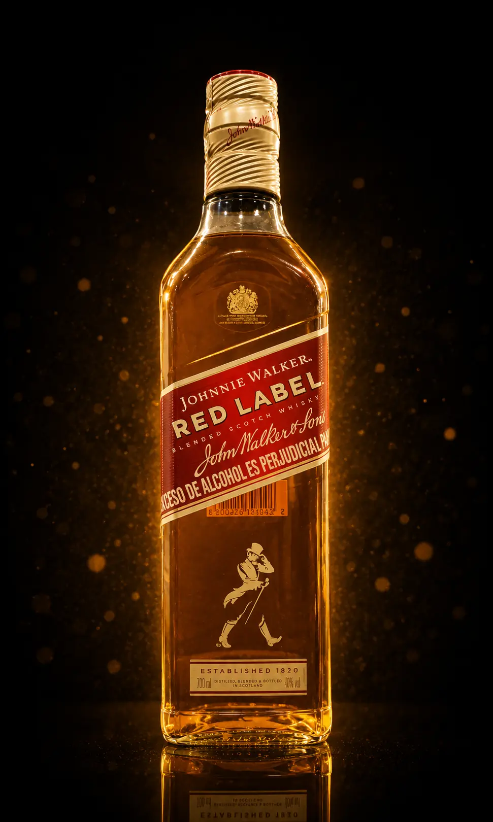 Botella de whisky Johnnie Walker Red Label 700 ml